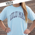 KD-STR-1000 Stripe Chambray Youth Comfort Colors Tee: Chambray / Youth Large