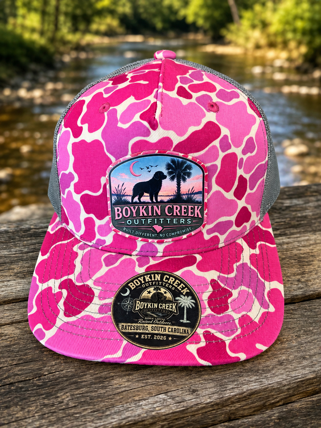 Pink Camo Boykin Creek Outfitters Hat