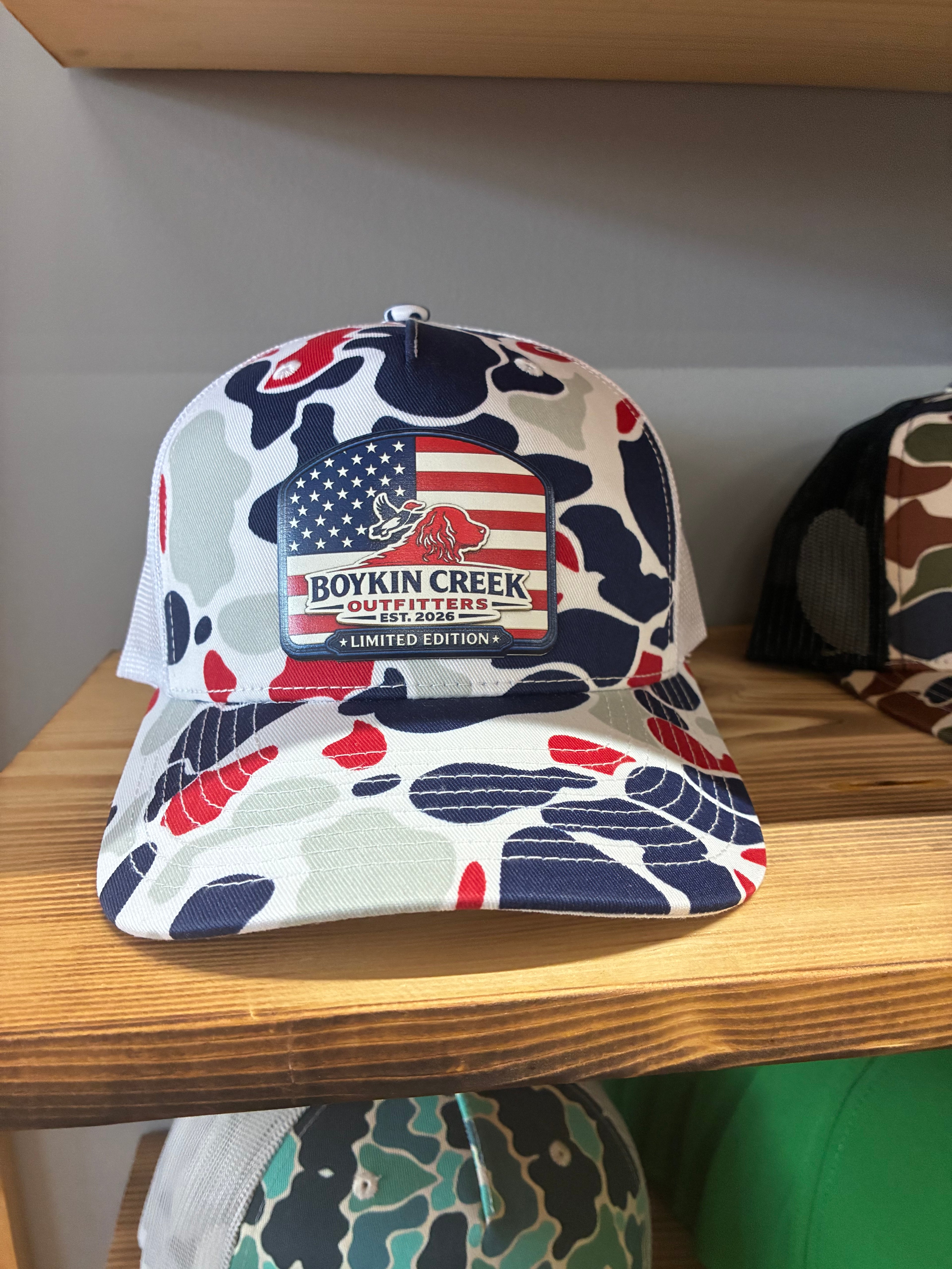 Boykin Creek Outfitters Patriot Camo Hat – Limited Edition