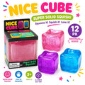 Crystal Cube Squishy Toy Mixed Color Fidget Toy dumpling